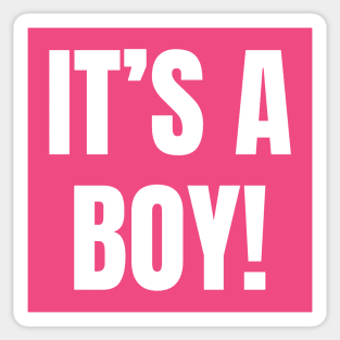 Gender Reveal Party It's A Boy But In Pink Sticker